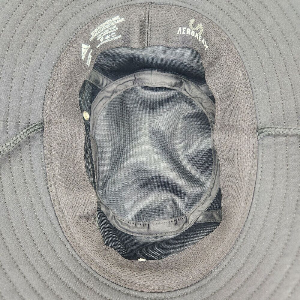 Adidas Aeroready Victory Bucket Hat Black Sun Protection Outdoor One Size Hiking - Picture 9 of 13